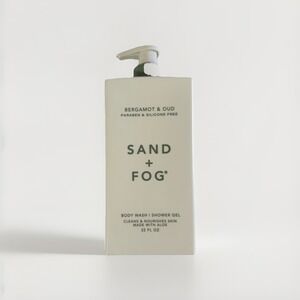 NEW Sand + Fog 32 fl oz BERGAMOT & OUD Body Wash Shower Gel with Pump